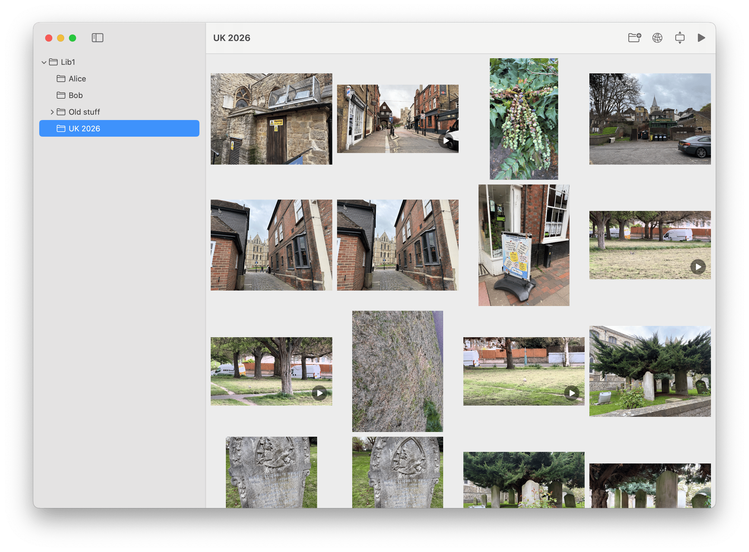 Photo Shelf app preview